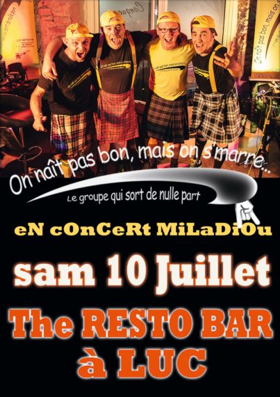 Affiche Concert Luc le 10 Juillet 2021